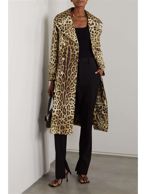 dolce and gabbana leopard coat